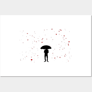 Man In the Heart Rain Posters and Art